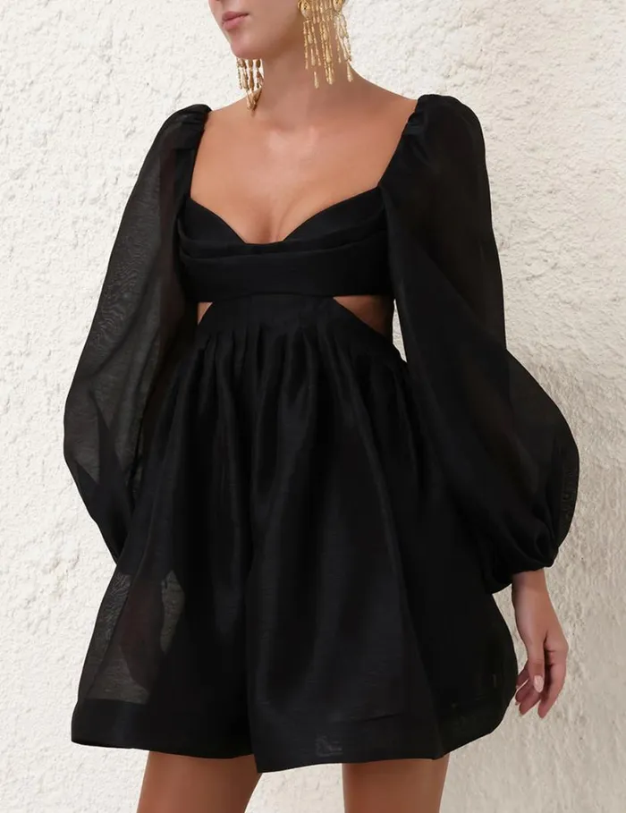 Zimmermann Dresses Harmony Bralette Mini Black 8211 Women