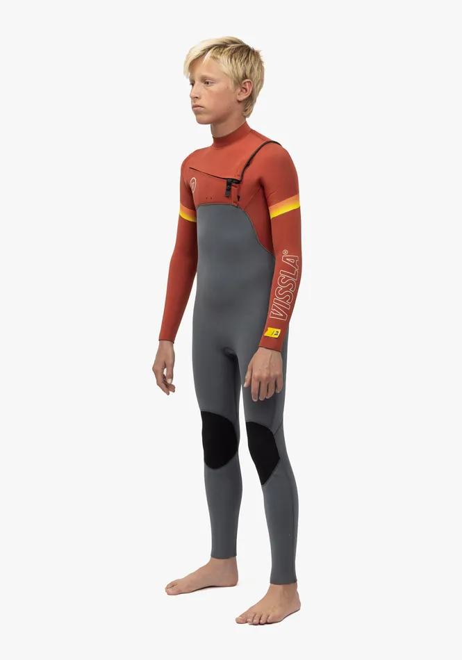 7 Seas Boys Raditude 43 Full Chest Zip Wetsuit Rust Wetsuits Vissla Youth 7 Seas Boys Raditude 43 Full Chest Zip Wetsuit Rust Wetsuits Vissla Youth