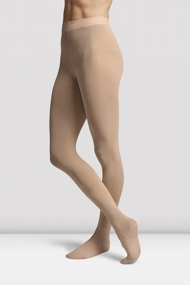 Accessories Tights Bloch Girls Footed Tights Bloch Tan