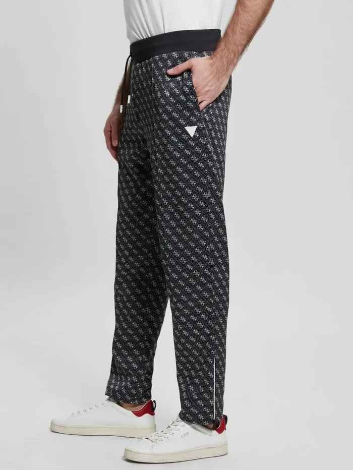 Activewear Eco Korbin Track Pants 4g Aop Jet Black GUESS Men Activewear Eco Korbin Track Pants 4g Aop Jet Black GUESS Men