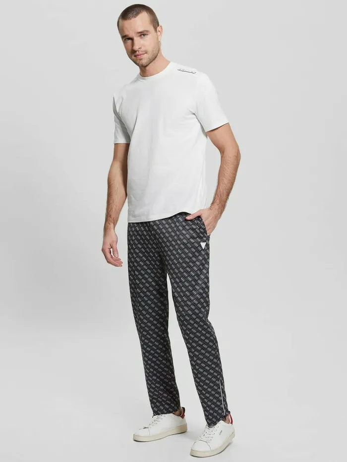 Activewear Eco Korbin Track Pants 4g Aop Jet Black GUESS Men Activewear Eco Korbin Track Pants 4g Aop Jet Black GUESS Men