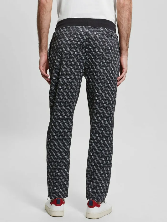 Activewear Eco Korbin Track Pants 4g Aop Jet Black GUESS Men Activewear Eco Korbin Track Pants 4g Aop Jet Black GUESS Men