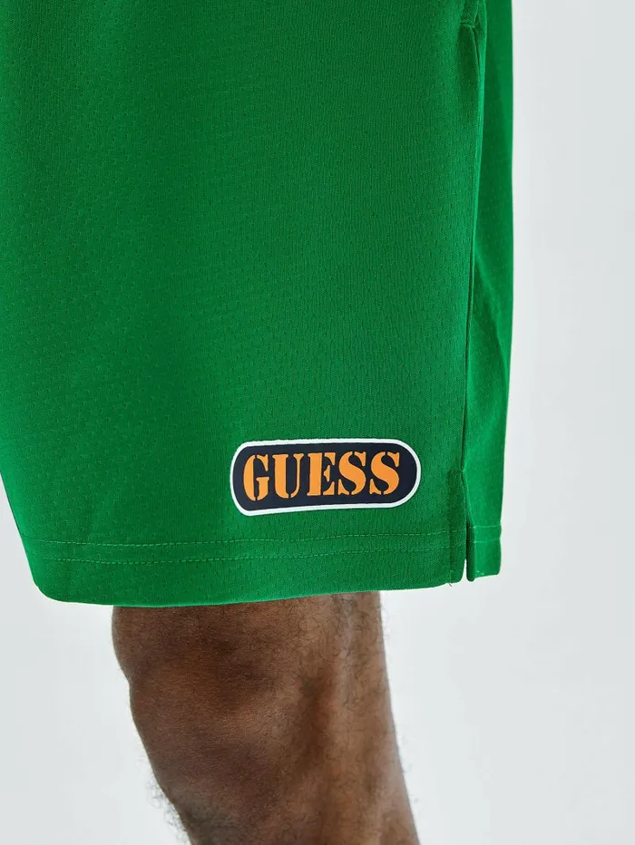 Activewear Men GUESS GUESS Originals Mesh Shorts Green Matcha