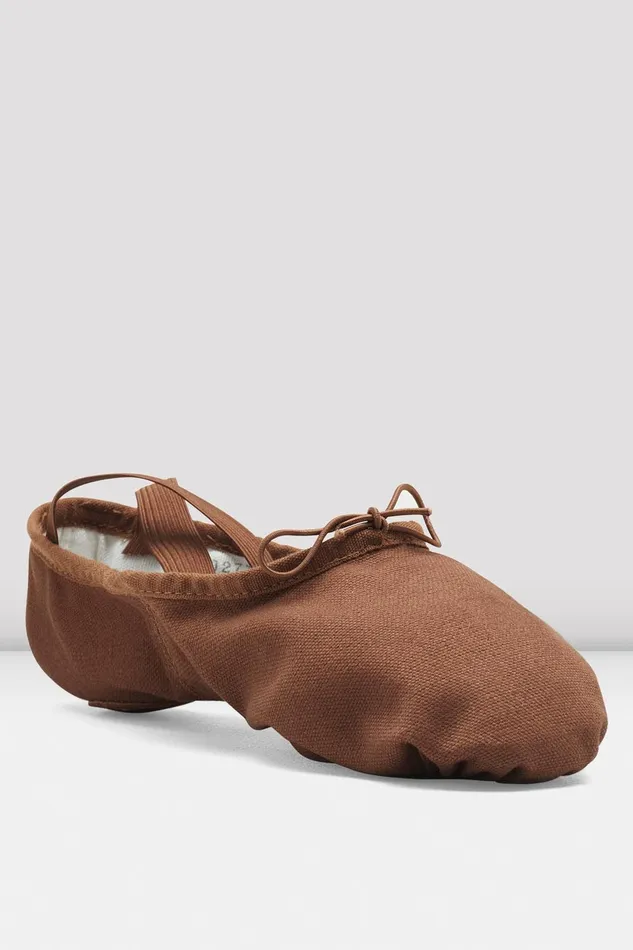 Adult Ballet Bloch Mens Pump Canvas Ballet Shoes Cocoa Canvas