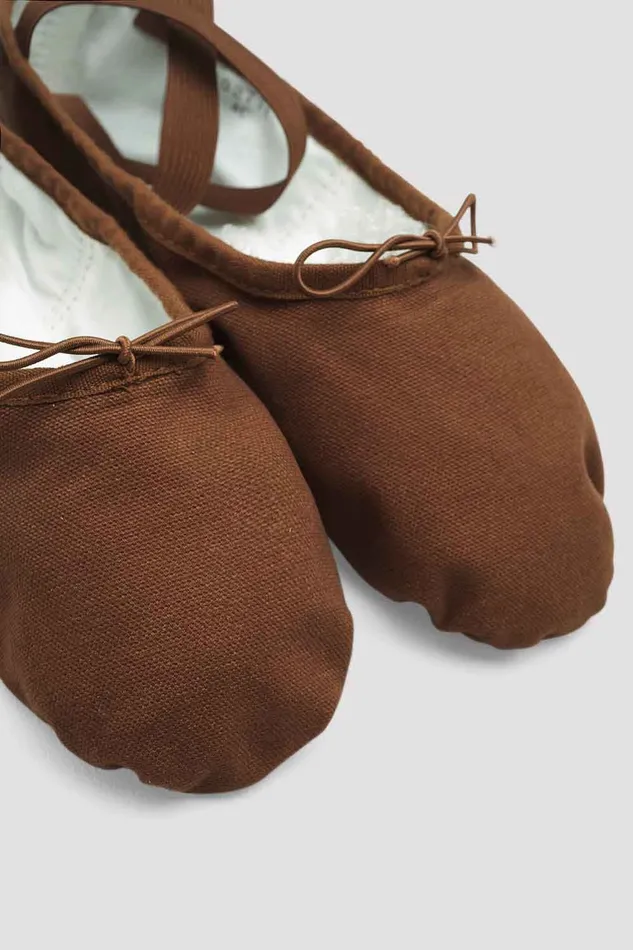 Adult Ballet Bloch Mens Pump Canvas Ballet Shoes Cocoa Canvas