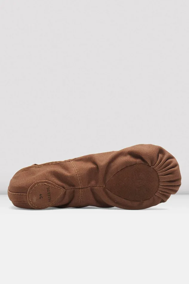 Adult Ballet Bloch Mens Pump Canvas Ballet Shoes Cocoa Canvas