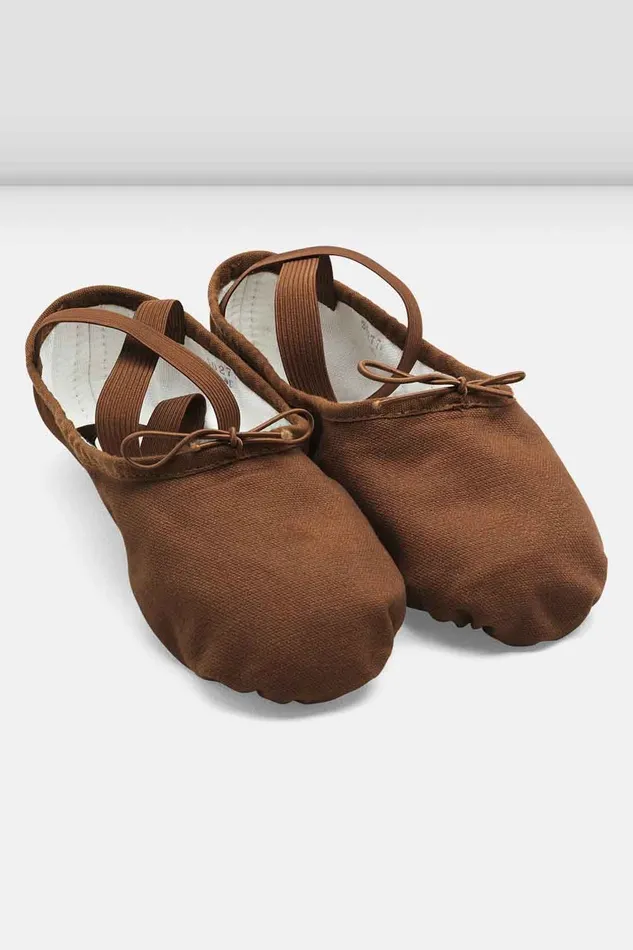 Adult Ballet Bloch Mens Pump Canvas Ballet Shoes Cocoa Canvas