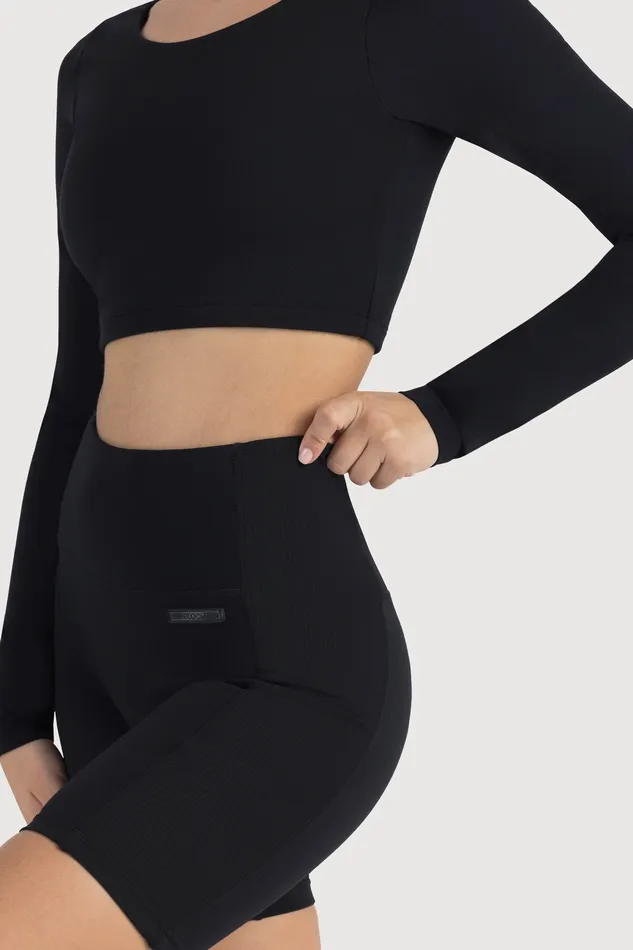 Adult Bloch Bloch Technique 7 Inch Rib Panel Short Graphite Shorts Adult Bloch Bloch Technique 7 Inch Rib Panel Short Graphite Shorts