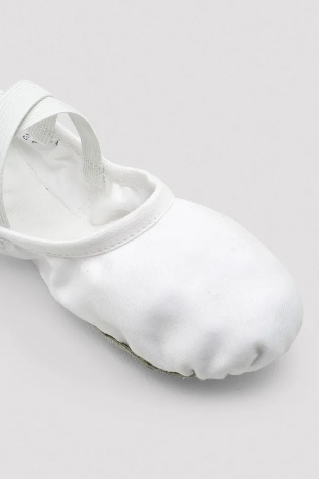 Adult Bloch Ladies Performa Stretch Canvas Ballet Shoes White Canvas Ballet