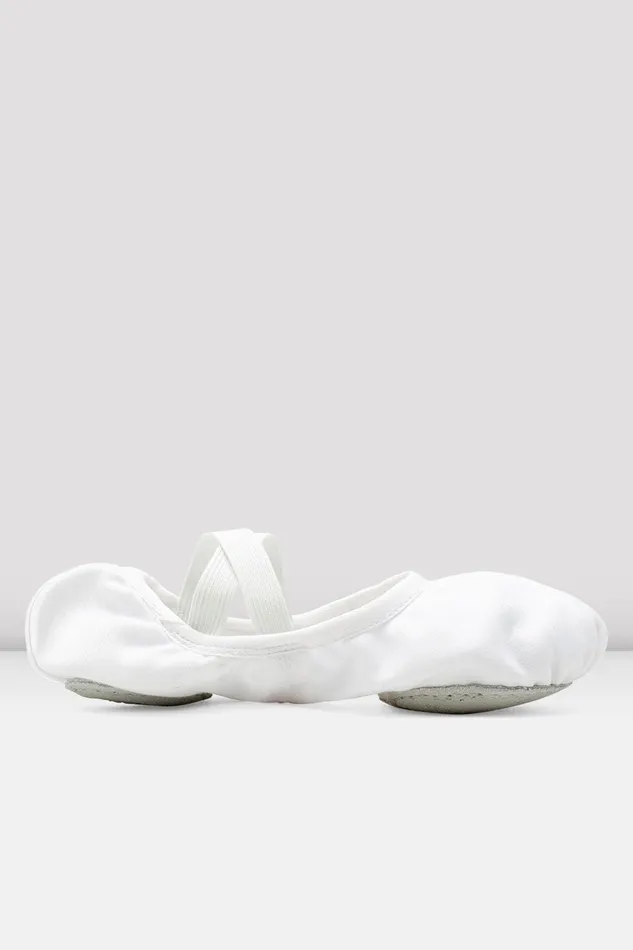 Adult Bloch Ladies Performa Stretch Canvas Ballet Shoes White Canvas Ballet
