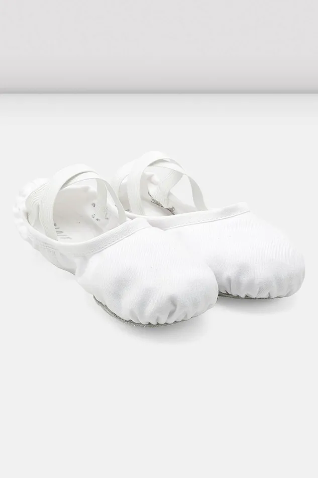 Adult Bloch Ladies Performa Stretch Canvas Ballet Shoes White Canvas Ballet