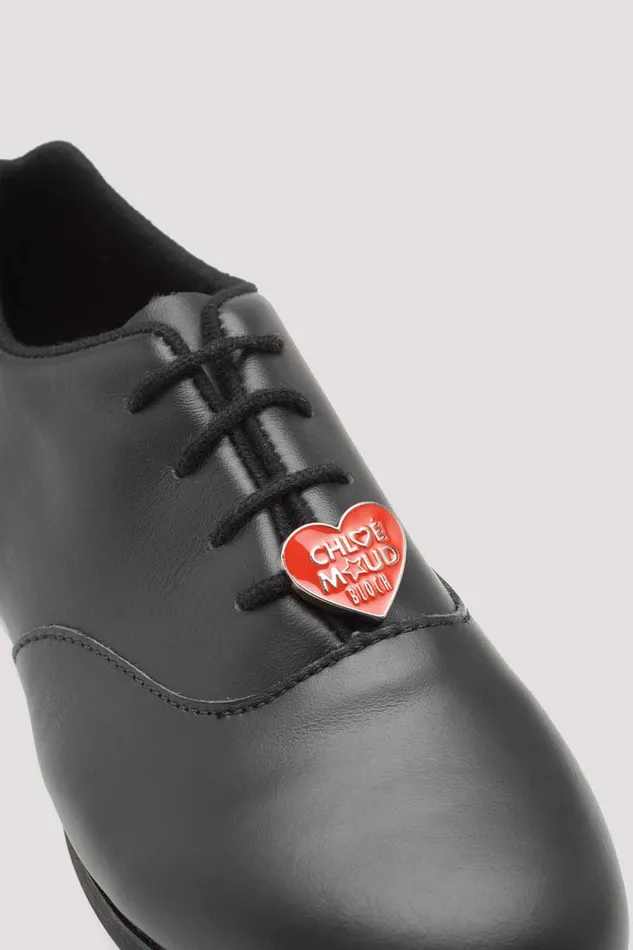 Adult Ladies Chloe And Maud Tap Shoes Black Leather Tap Bloch