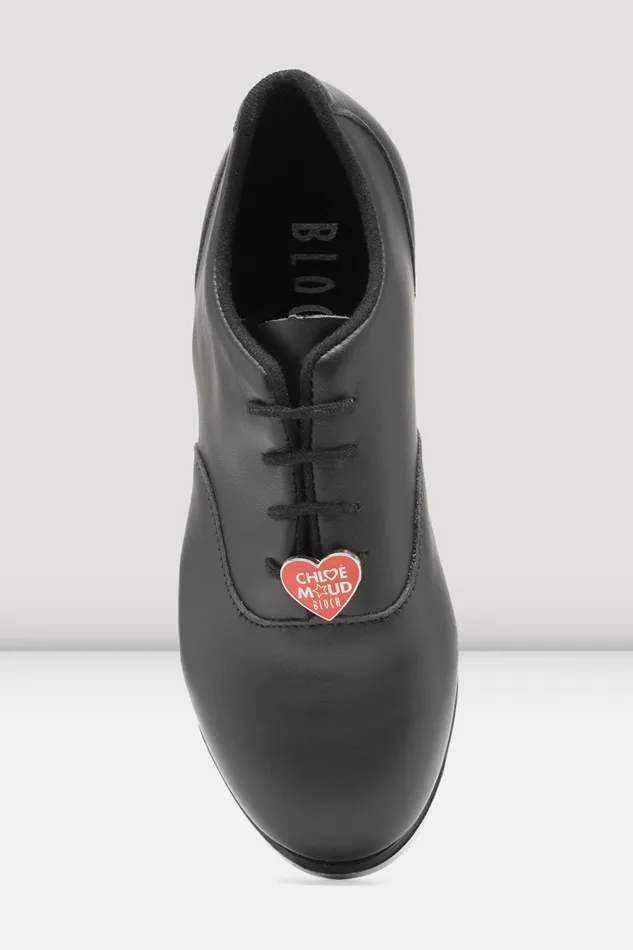 Adult Ladies Chloe And Maud Tap Shoes Black Leather Tap Bloch