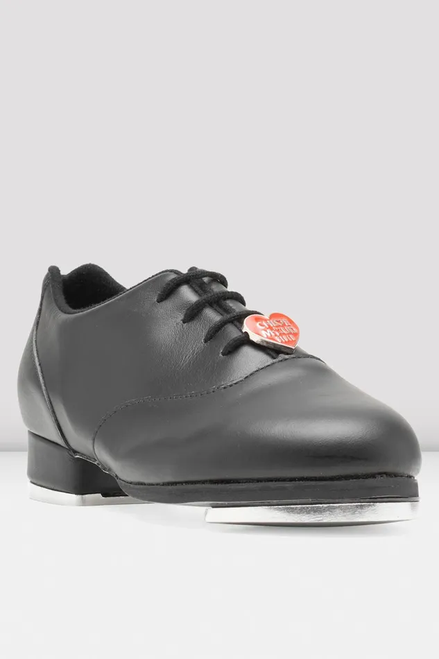 Adult Ladies Chloe And Maud Tap Shoes Black Leather Tap Bloch