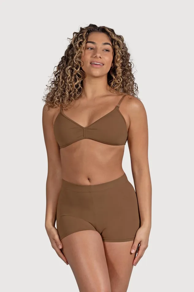 Adult Ladies Deva V Front Bra Almond Underwear Bloch