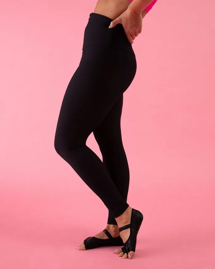 Adult Leggings Bloch Bloch Play Zip 78 Legging Graphite