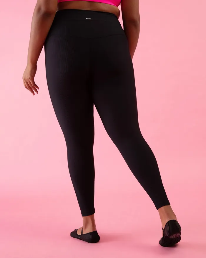 Adult Leggings Bloch Bloch Play Zip 78 Legging Graphite