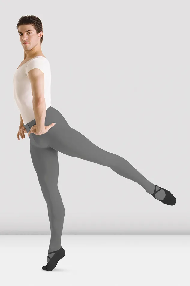 Adult Pants and Leggings Bloch MensBoys Footed Tights Grey