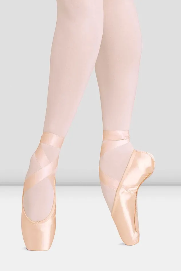 Adult Pointe Bloch Balance European Strong Pointe Shoes Pink Satin