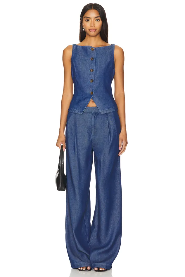 Agathe Pant Blue Denim Women Lovers and Friends Pants Agathe Pant Blue Denim Women Lovers and Friends Pants