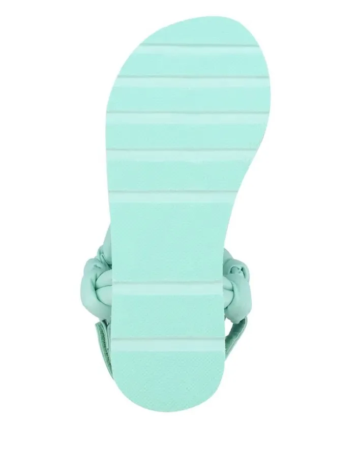 Albina Knotted Platform Sandals Denim Tie Dye Women Sandals GUESS
