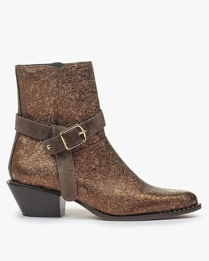 Ankle Boots Women Floris Van Bommel Enzi 0708 Metallicprint