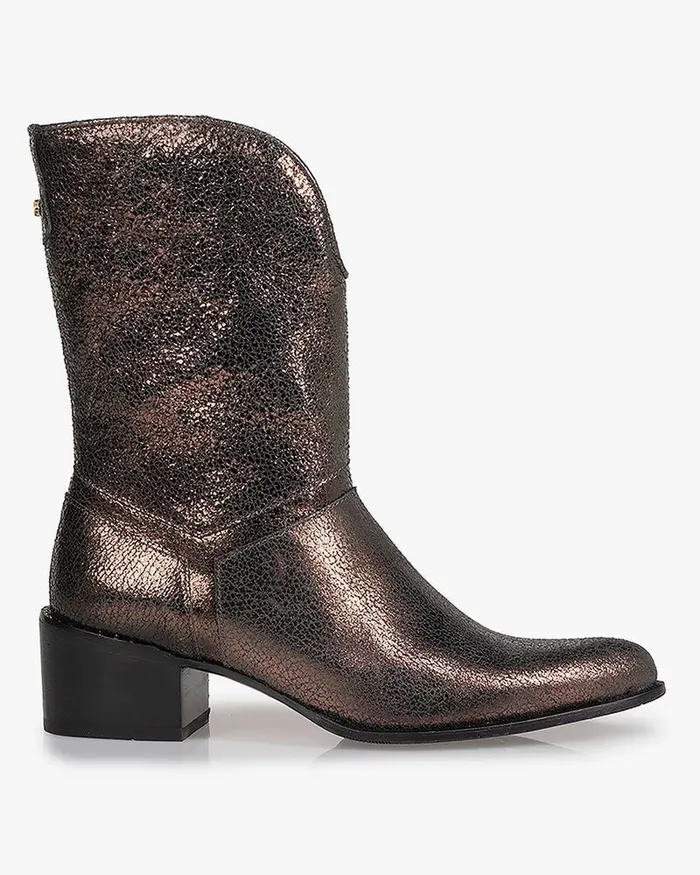 Ankle Boots Women Floris Van Bommel Evi 0202 Metallic Print