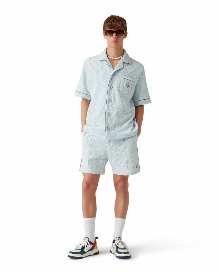 Aprs Sport Men Casablanca Paris Monogram Towelling Shorts