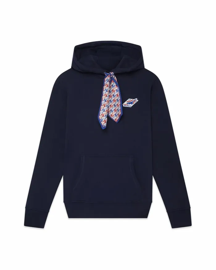 Aprs Sport MenWomen Casablanca Paris Air Casablanca Silk Scarf Hooded Sweatshirt