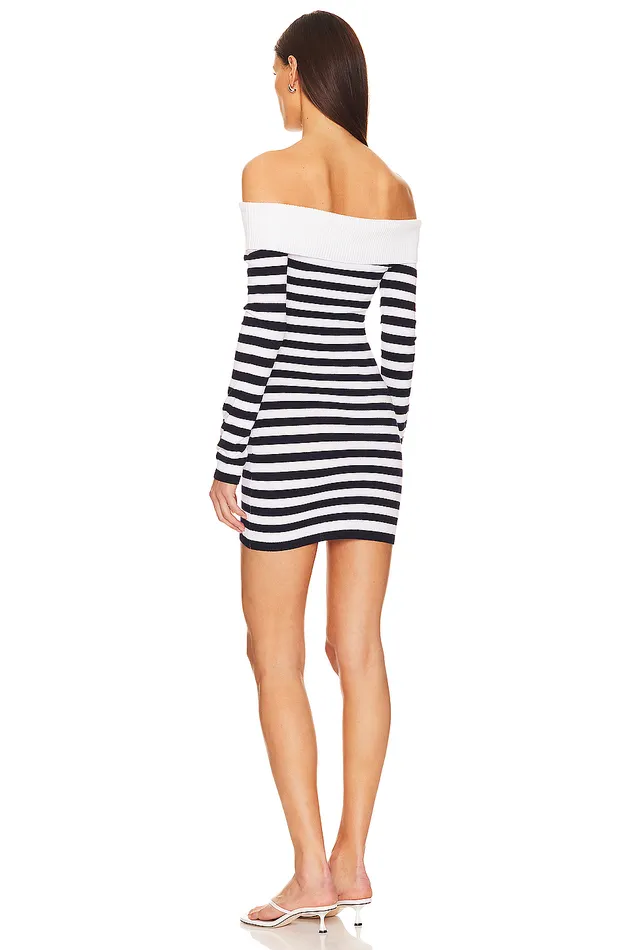 Aradi Dress Navy and White Women Lovers and Friends Sweaters and Knits Aradi Dress Navy and White Women Lovers and Friends Sweaters and Knits