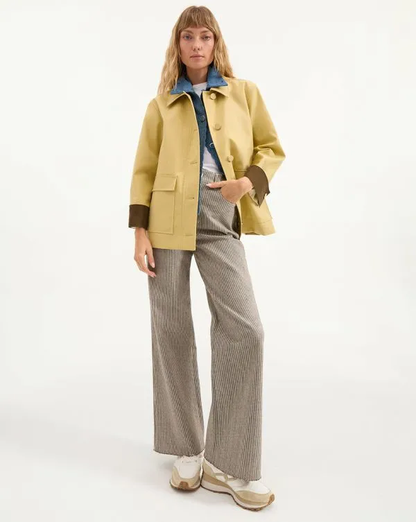 Arlen Dickey Coat Flax Women Veronica Beard Jackets and Outerwear Arlen Dickey Coat Flax Women Veronica Beard Jackets and Outerwear