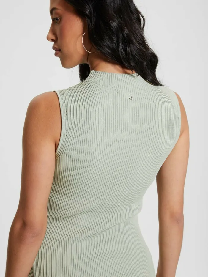 Audrey Fit and Flared Dress Dusty Fern Women Dresses and Jumpsuits GUESS Audrey Fit and Flared Dress Dusty Fern Women Dresses and Jumpsuits GUESS