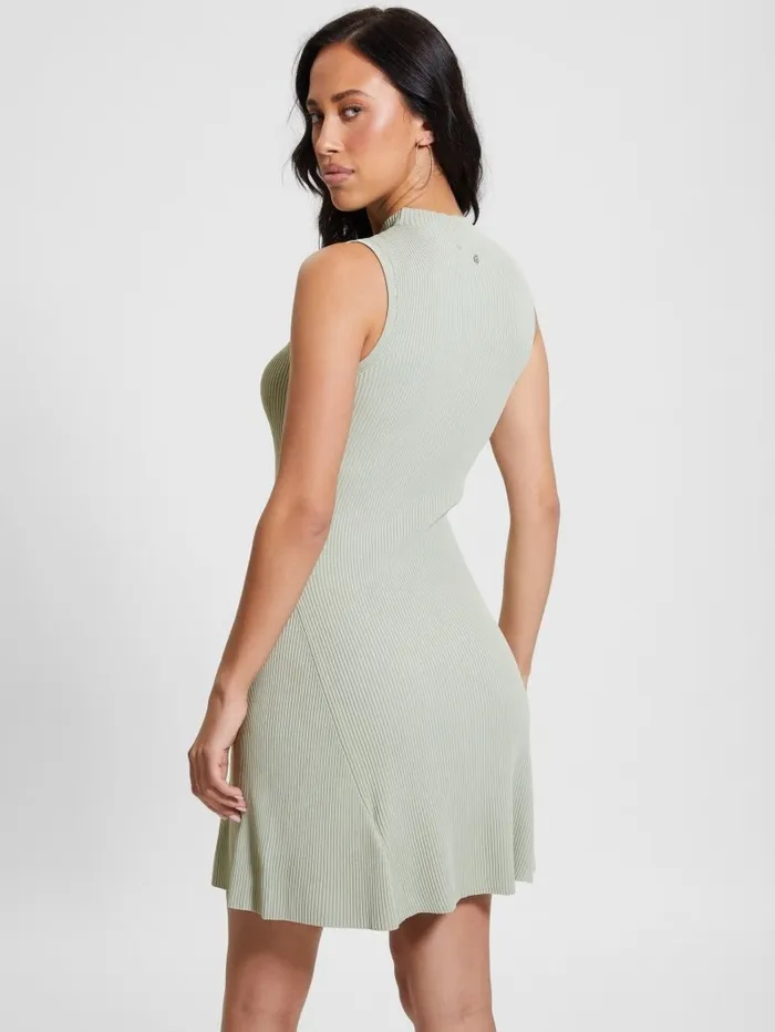 Audrey Fit and Flared Dress Dusty Fern Women Dresses and Jumpsuits GUESS Audrey Fit and Flared Dress Dusty Fern Women Dresses and Jumpsuits GUESS