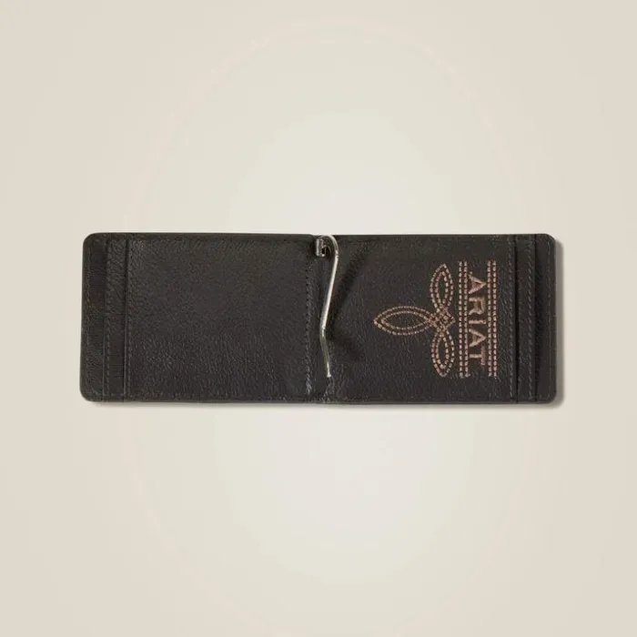 Bags and Wallets Men Ariat Tooled Leather Clip Wallet Brown Bags and Wallets Men Ariat Tooled Leather Clip Wallet Brown