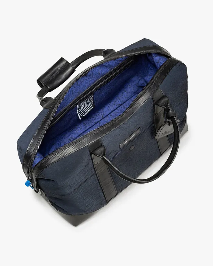 Bags Men Floris Van Bommel Overnight Textile Blue Leather