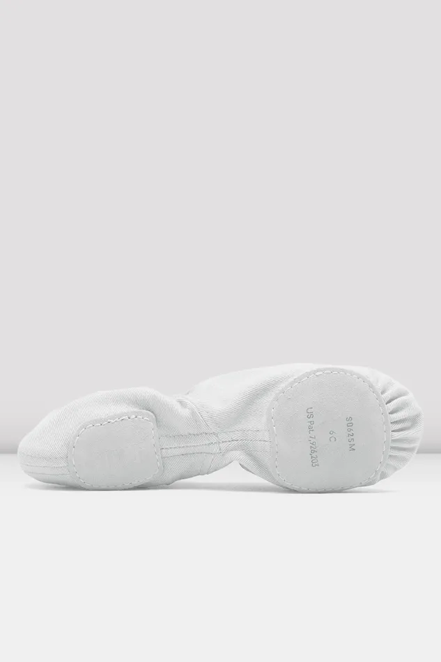 Ballet Bloch Adult Mens Synchrony Stretch Canvas Ballet Shoes White Canvas