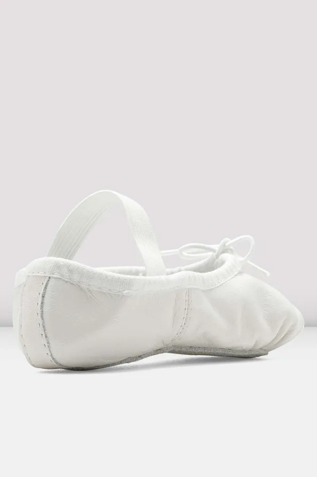 Ballet Bloch Children Childrens Dansoft Leather Ballet Shoes White Leather