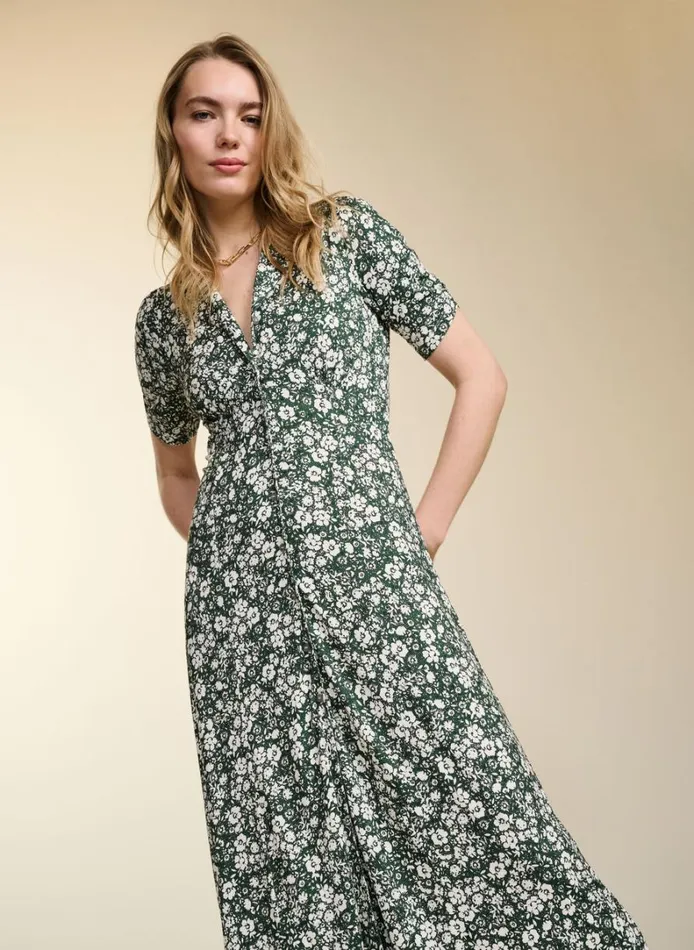 Baukjen Sabine Dress Forest Ditsy Clothing