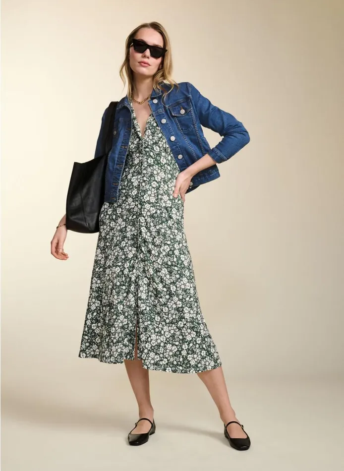 Baukjen Sabine Dress Forest Ditsy Clothing