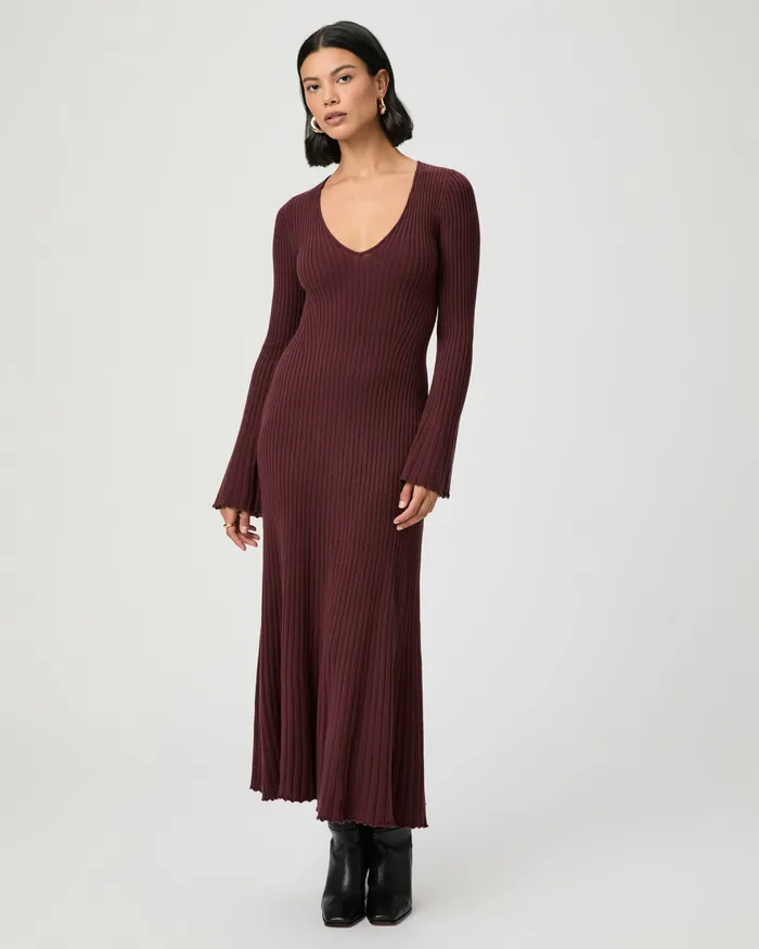 Bel Dress 8211 Oxblood Dresses PAIGE Women