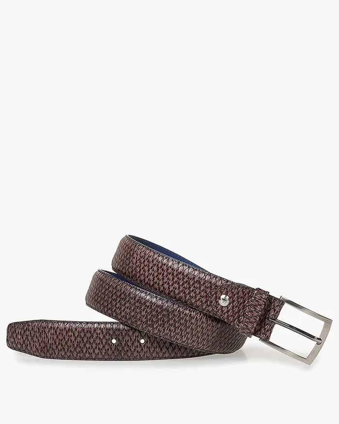 Belts Men Floris Van Bommel De Belter 3277 Printedleather