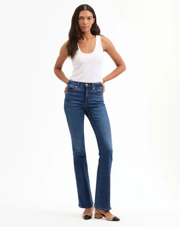 Beverly SkinnyFlare Jean Bright Blue Women Veronica Beard Jeans