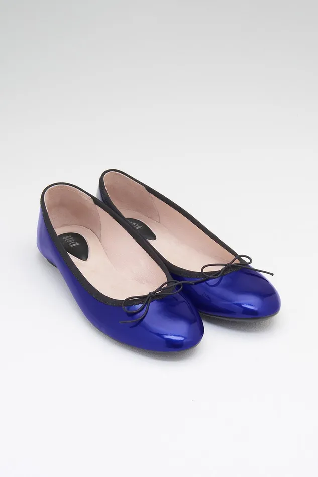 Bloch Ballet Flats Adult Ladies Amalthea Ballet Flats Blue Gloss