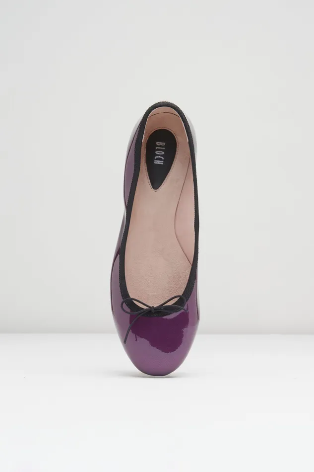 Bloch Ballet Flats Adult Ladies Ascella Ballet Flats Purple Patent