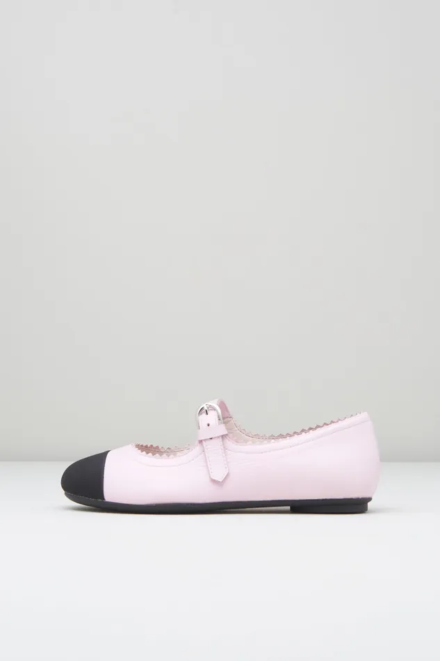 Bloch Ballet Flats Children Girls Cassiopeia Ballet Flats Pink Black Leather
