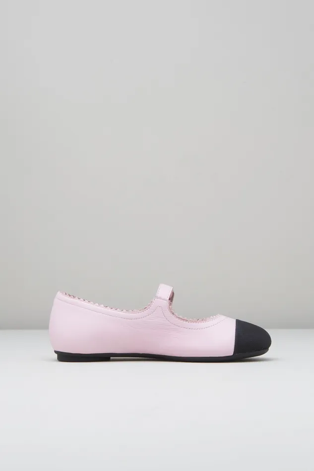 Bloch Ballet Flats Children Girls Cassiopeia Ballet Flats Pink Black Leather