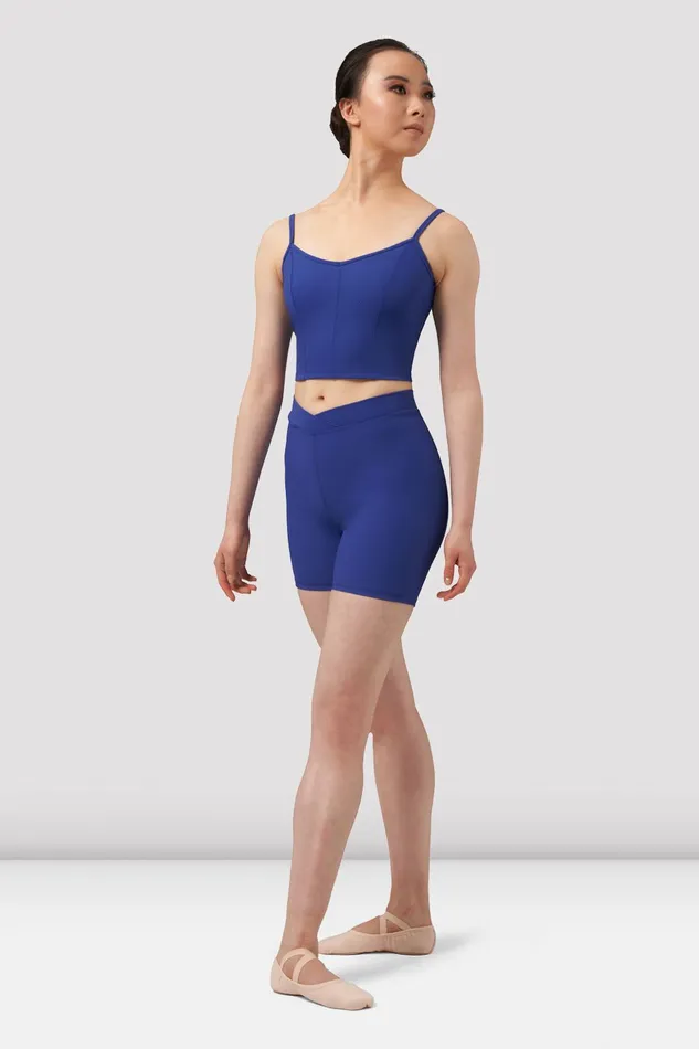 Bloch Ladies Mirella Chevron V Front Shorts Marine Blue Adult Shorts and Briefs Bloch Ladies Mirella Chevron V Front Shorts Marine Blue Adult Shorts and Briefs