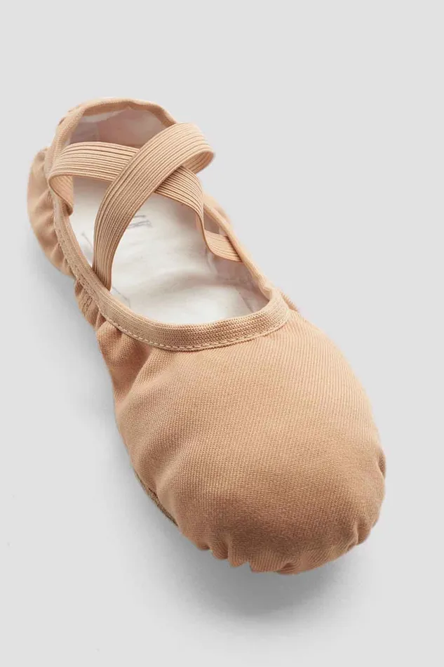 Bloch Ladies Performa Stretch Canvas Ballet Shoes Sand Canvas Adult Tonal Footwear