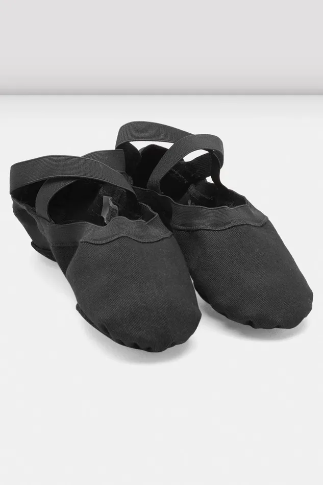 Bloch Mens Adult Mens Synchrony Stretch Canvas Ballet Shoes Black Canvas