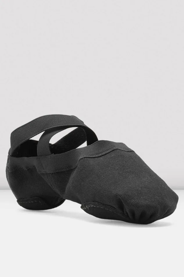 Bloch Mens Adult Mens Synchrony Stretch Canvas Ballet Shoes Black Canvas